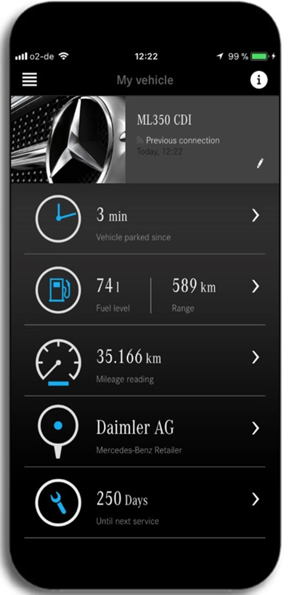 Mercedes Digitales Serviceheft per App auslesen