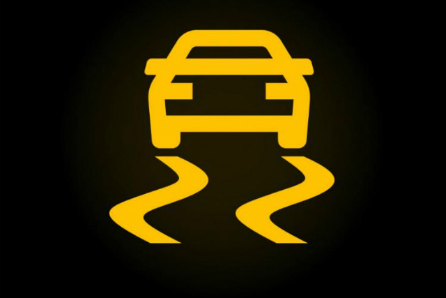 Traction control on sale warning light